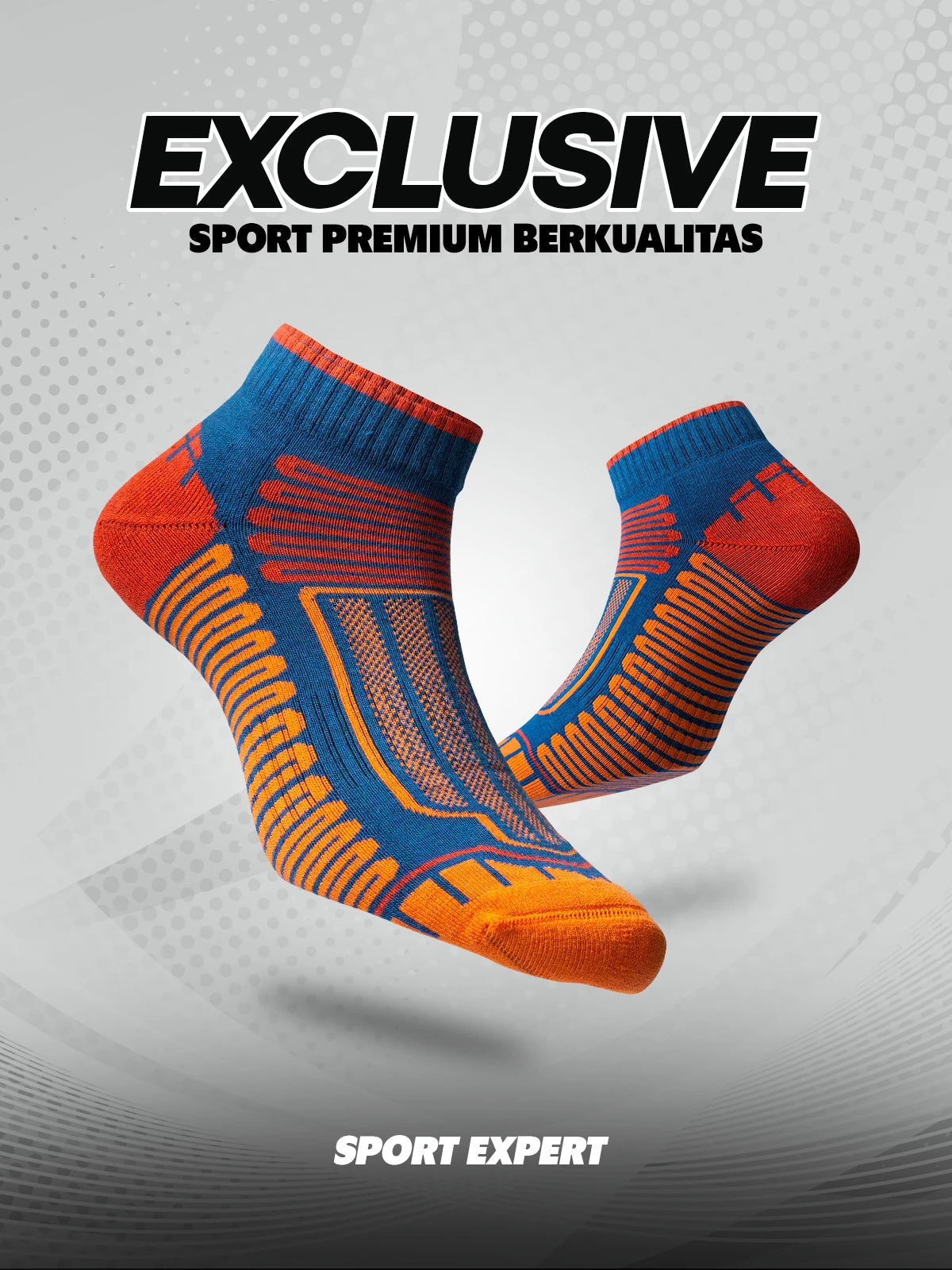 Kaos Kaki Sport Expert Terry Cushion Anti Melorot Pria Wanita