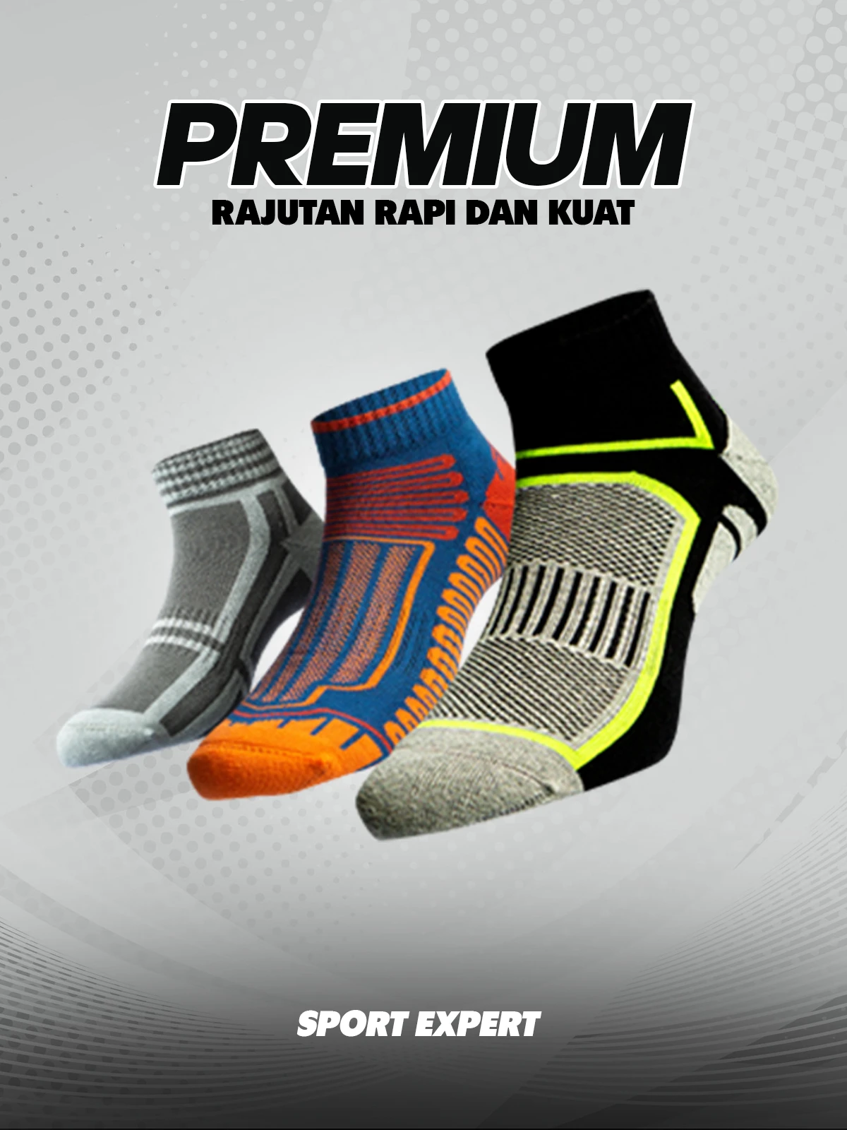 Kaos Kaki Sport Expert Ankle Socks Empuk Nyaman untuk Olahraga